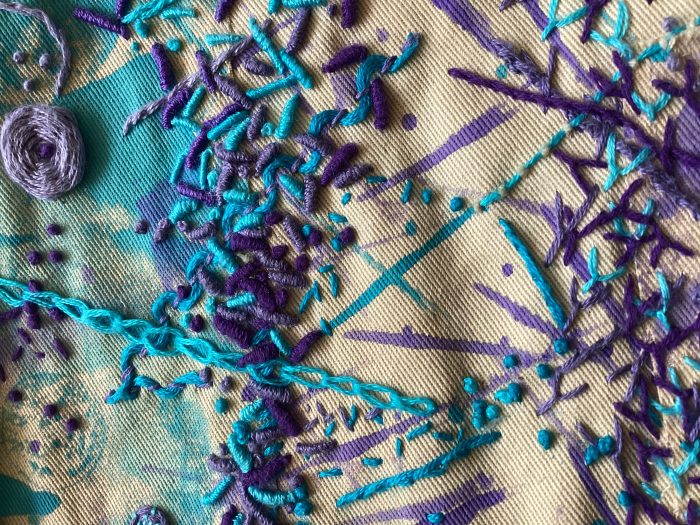 Fibre and Paint (mixed media) Thursdays (1-4 pm) Kat Currie (Level 1 and up) April 24 - June 5 (6 weeks) - Image 2