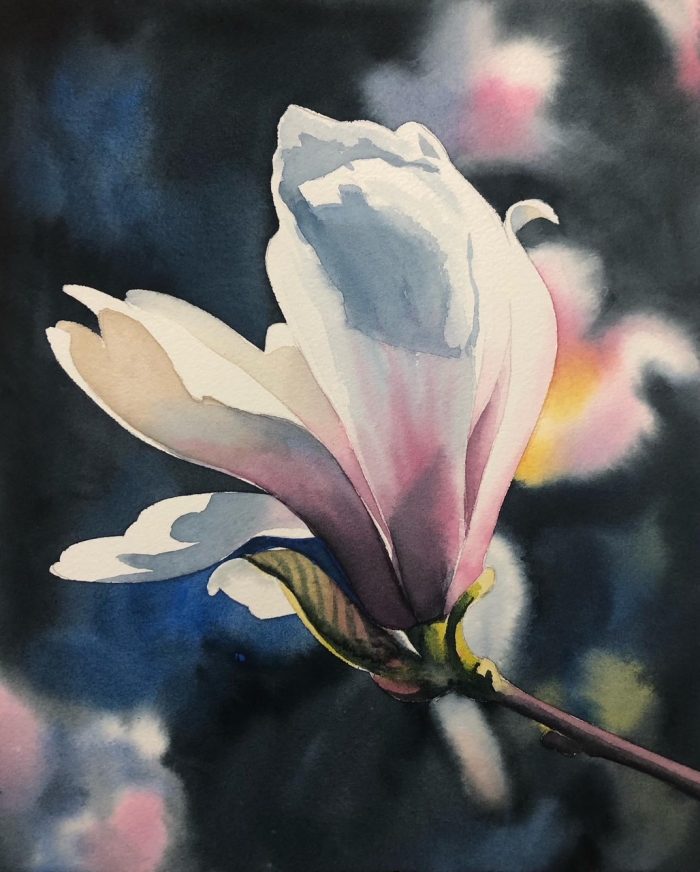 Flowers in Watercolour (Mondays 1-4 pm) * SOLD OUT * Shelley Prior (Level 2) 6 weeks (Mar.24 - Apr.28)