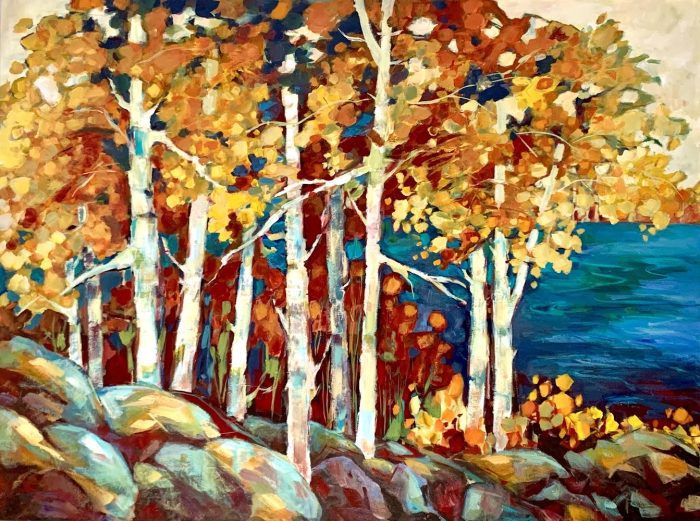Summer in Cottage Country (Jacintha Krish) acrylic (Sat. July 19 and Sun. July 20) 10am-4pm (Studio ONE) - Image 2
