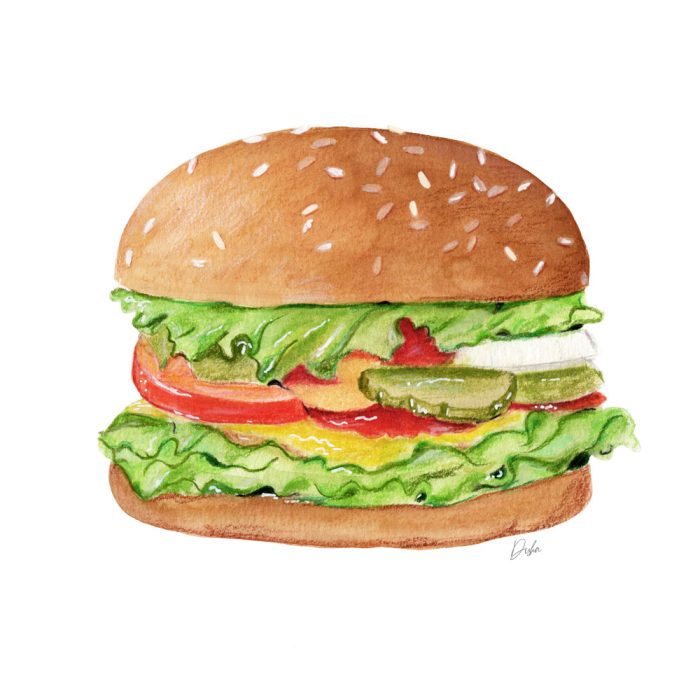 Savor the Strokes: Food Art (watercolour) Mondays (6:30-8:30pm) Disha Sharma (Level 1) 4 weeks (April 21 - May 12) - Image 2