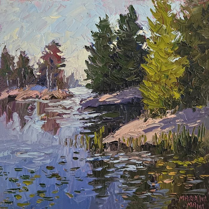 Impressionistic Landscape with Water in Oil (palette knife) Sun. June 15 (10am-3pm) Studio One - Image 4