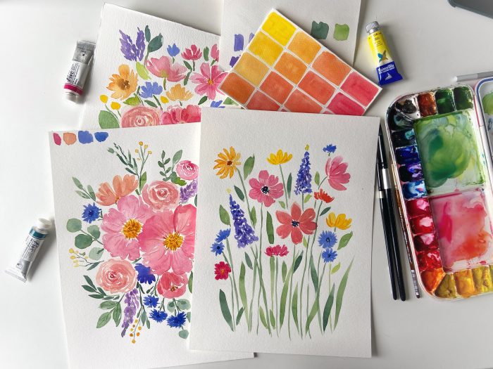 Loose and Easy Watercolour Florals (youth and adults) with Disha Sharma (Sunday, June 22) 1-4 p.m. (Studio Two)
