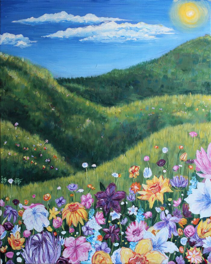 Summer Floral Meadow Paint Night (mixed media / acrylic) Maia Lee-Thomas (Fri. June 20) 7-10 pm *Materials Included*