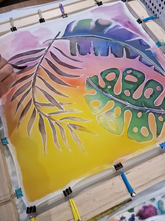Design and Paint an Original Silk Scarf (all materials INCLUDED!) Ani Harutyunyan (Sat.Oct.18/Sun.Oct.19) all levels (Studio ONE) 10am-3pm - Image 2
