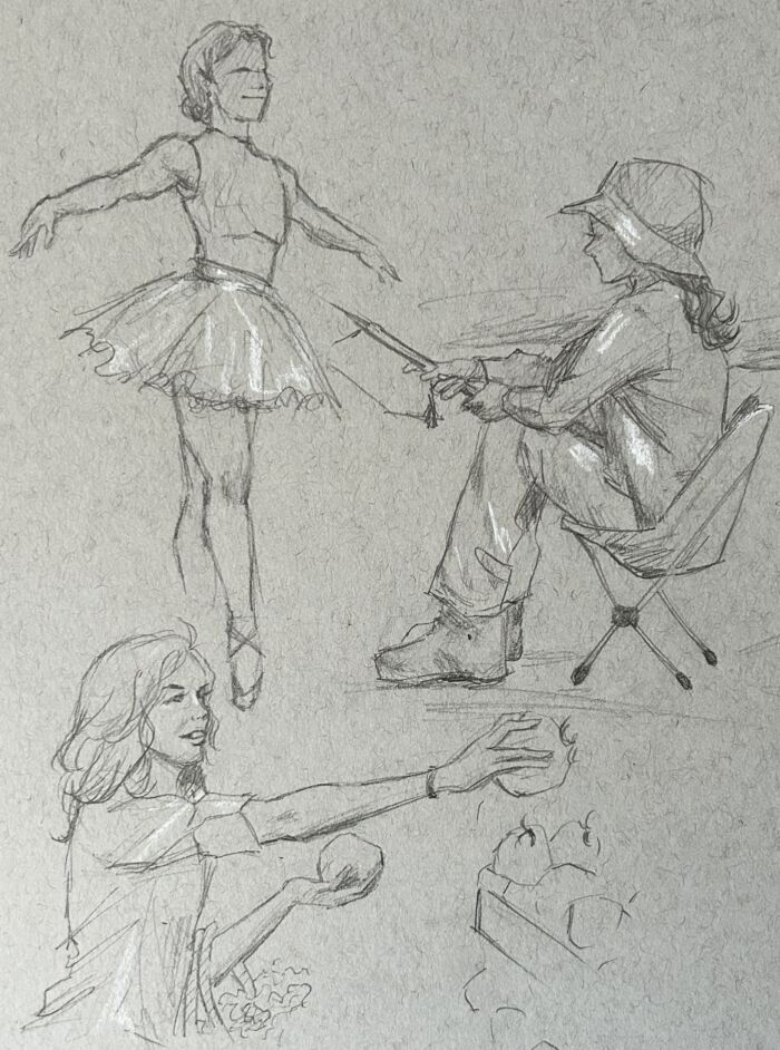 Drawing People: Gesture, Proportion and Anatomy (Tuesday 1-4 pm) Connie Lee (Level 1+) 8 weeks (Sept.2-Oct.21)