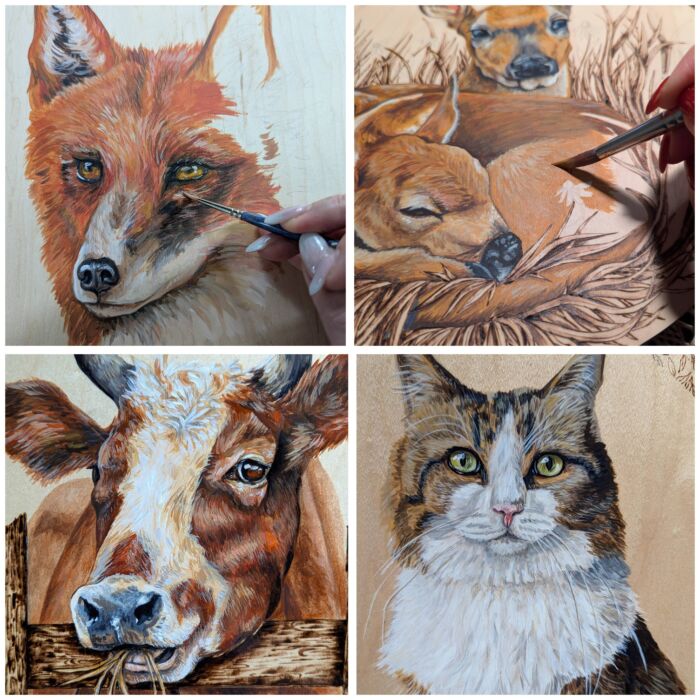 Painting Animals for Beginners (Acrylic) Mondays (6-9 pm) Megan Hazen (level one) Sept.8-Oct.20 (Young Adults / Adults) 6 weeks