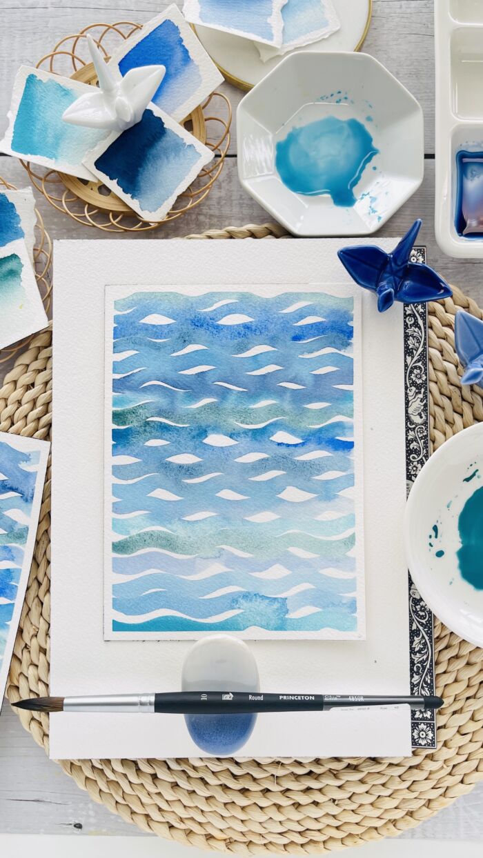 Relax & Flow: Watercolor Patterns For Calm & Creativity *professional grade paper provided* (all artists welcome) with Pooja Kenjale-Umrani (Sunday, August 10) 1-4 p.m. (Studio ONE) - Image 4
