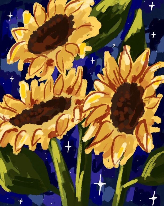 Friday Friends 'n Family PAINT NIGHT (Impressionist Sunflowers) Maia Lee-Thomas (Fri. Sept.5) 7-9:30 pm *Materials Included*