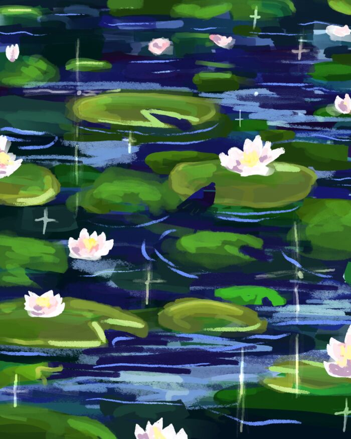 Friday Friends 'n Family PAINT NIGHT (Lily Pond) Maia Lee-Thomas (Fri. Sept.12) 7-9:30 pm *Materials Included*