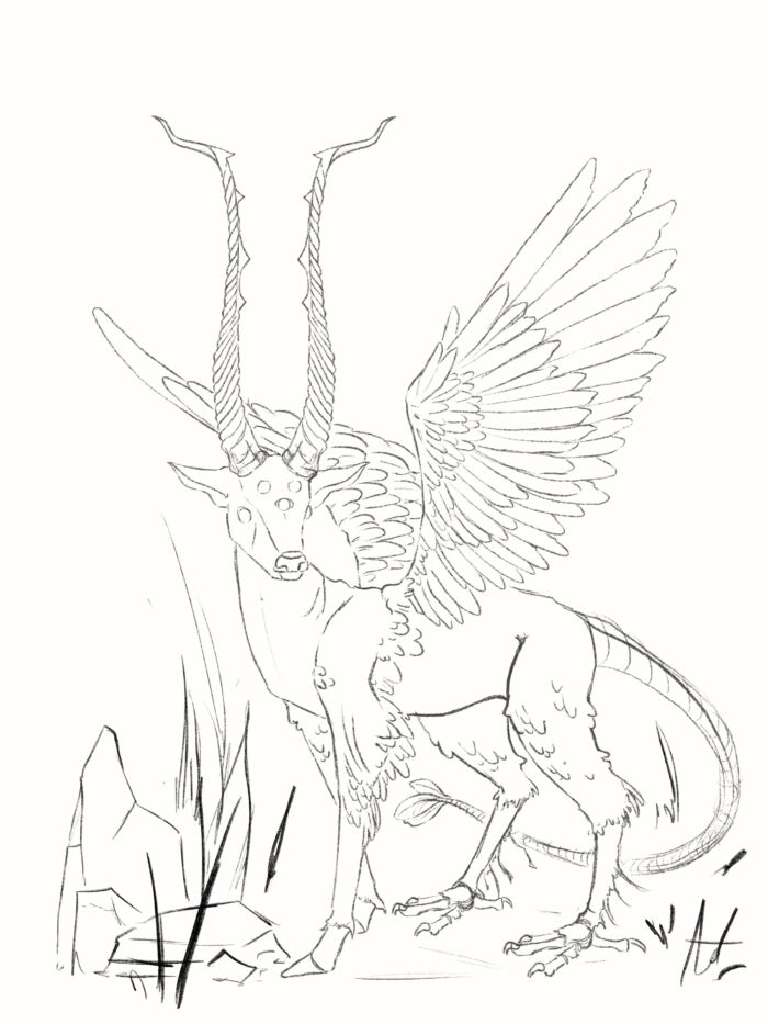 Fantasy Creatures (watercolour/ink) *young adults* Fridays (4-6 pm) Lindsay Pearson (Level 1 and up) 6 weeks (Nov.7-Dec.12) - Image 8