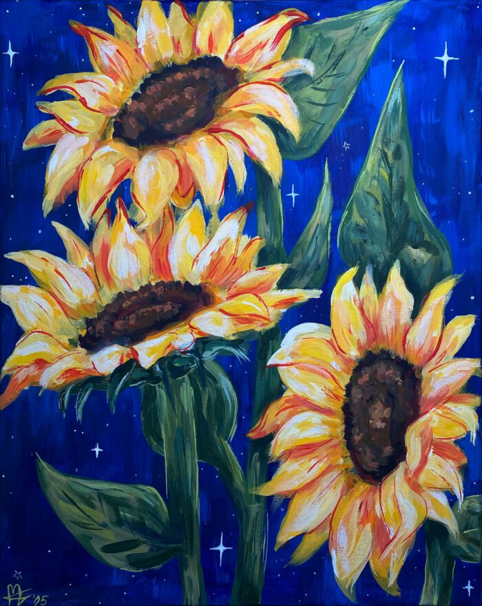 Friday Friends 'n Family PAINT NIGHT (Impressionist Sunflowers) Maia Lee-Thomas (Fri. Sept.5) 7-9:30 pm *Materials Included*