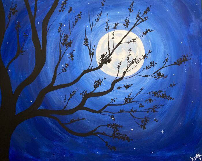 Friday Friends 'n Family PAINT NIGHT (Moonlight) Maia Lee-Thomas (Fri. Sept.26) 7-9:30 pm *Materials Included*