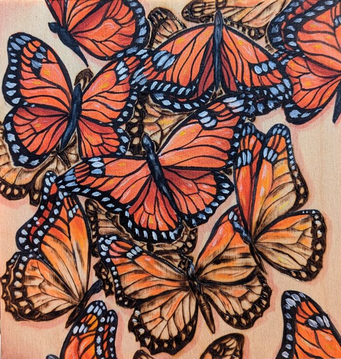 Beautiful Birds and Butterflies (acrylic) Mondays (6-9 pm) Megan Hazen (beginner) *LATE FALL* Nov.3-Dec.8 (young adults / adults) 6 weeks - Image 3