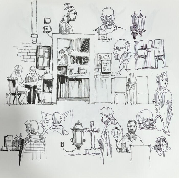 *WINTER* Draw Whatever you See (then add a bit of colour) with Robin Mitchell (Monday mornings) 9:30 am-12:30 pm) (Level 1-BEGINNER!) 8 weeks (Jan.5-Mar.2)