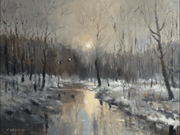 *WINTER* Painting Poetic Landscape (oil / acrylic) with Peter Cheung (Wednesday EVE) 6:30-9:30 pm (Level 2 and up) 4 weeks (Jan.7-28)