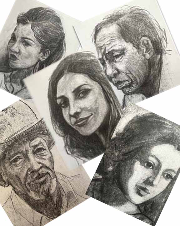 *FALL* Beginner Portrait Drawing and Sketching (pencil) with Pamela Dey (6-9 pm) *Four Wednesday evenings* Sept. 9-30 (level: one) Studio ONE